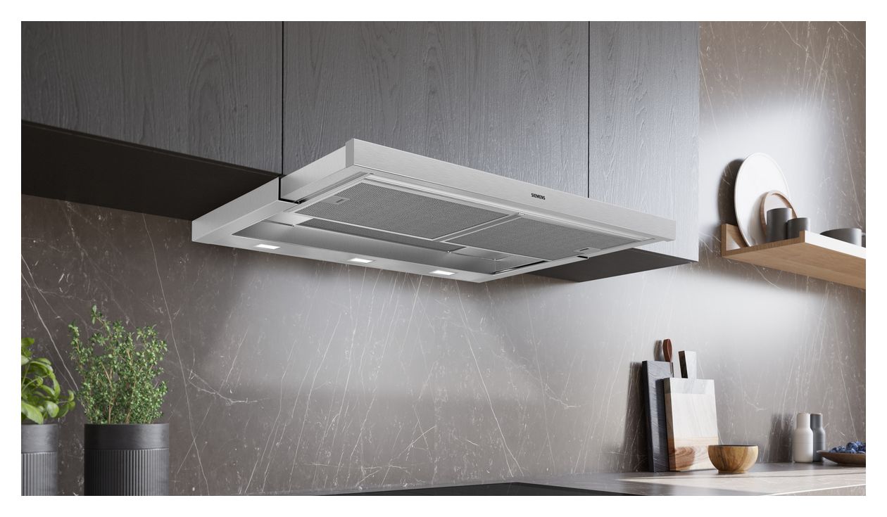 iQ500 LI97RA561 Umluft Dunstabzugshaube/Esse Einbau 90 cm (Edelstahl) 