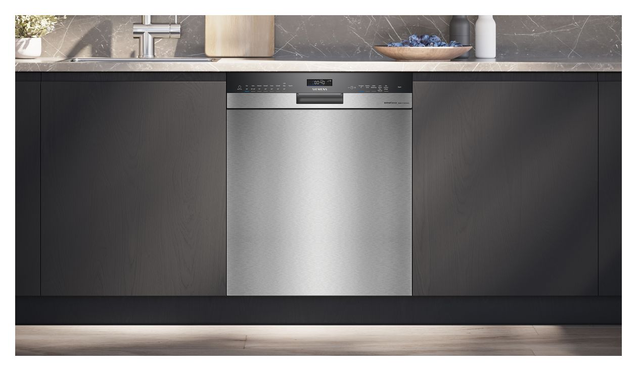 iQ500 SN45ES00BD 60 cm Geschirrspüler unterbaufähig Sehr leise 13 Maßgedecke aquaStop Funktion Wärmetauscher/Türöffnungstrocknung 