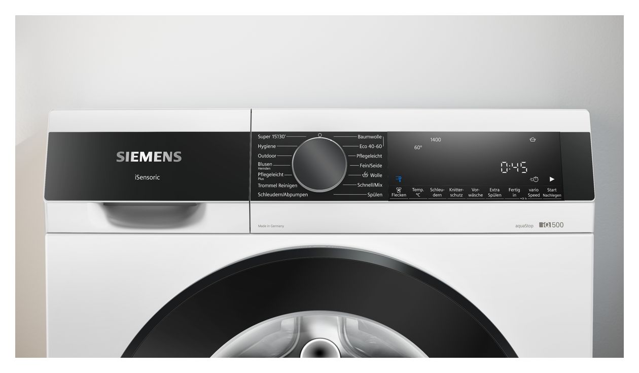 iQ500 WG44G2140 9 kg Frontlader Waschmaschine 1400 U/min aquaStop Funktion 
