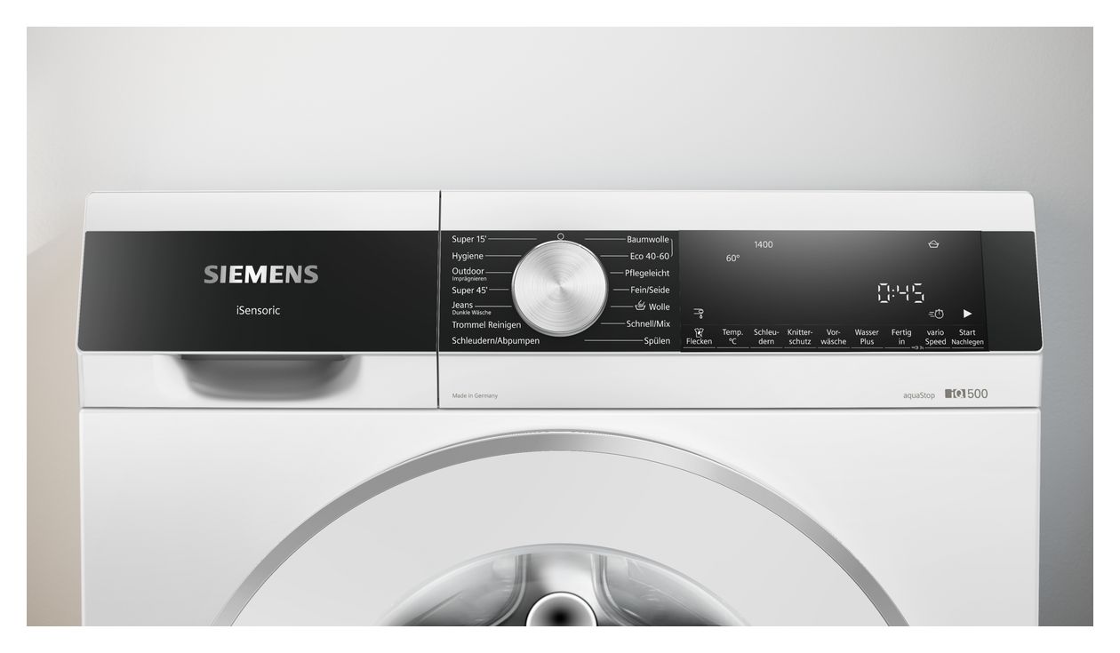 iQ500 WG44G2190 9 kg Frontlader Waschmaschine 1400 U/min aquaStop Funktion 