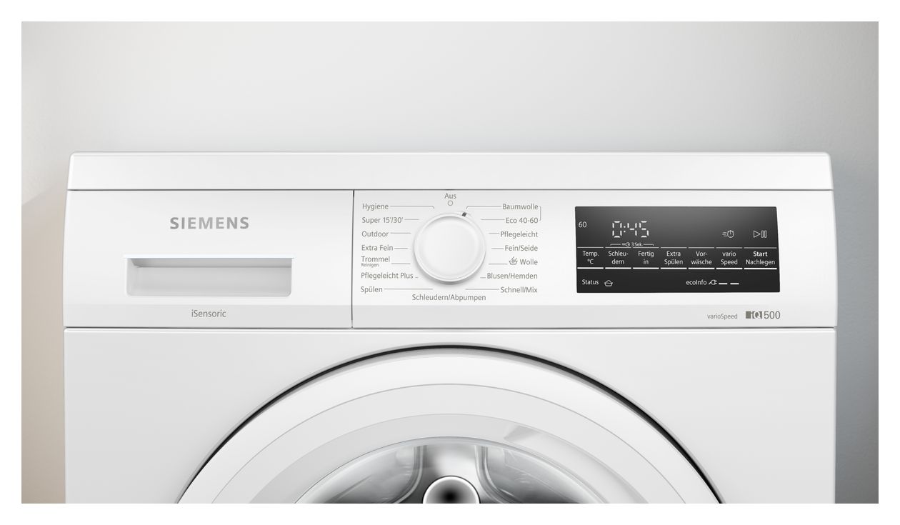 iQ500 WU14UT22 9 kg Frontlader Waschmaschine 1400 U/min aquaStop Funktion 