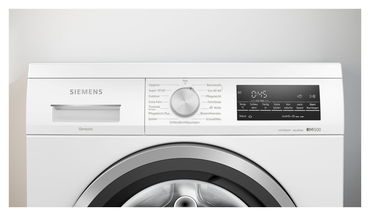 iQ500 WU14UT71 8 kg Frontlader Waschmaschine 1400 U/min aquaStop Funktion 