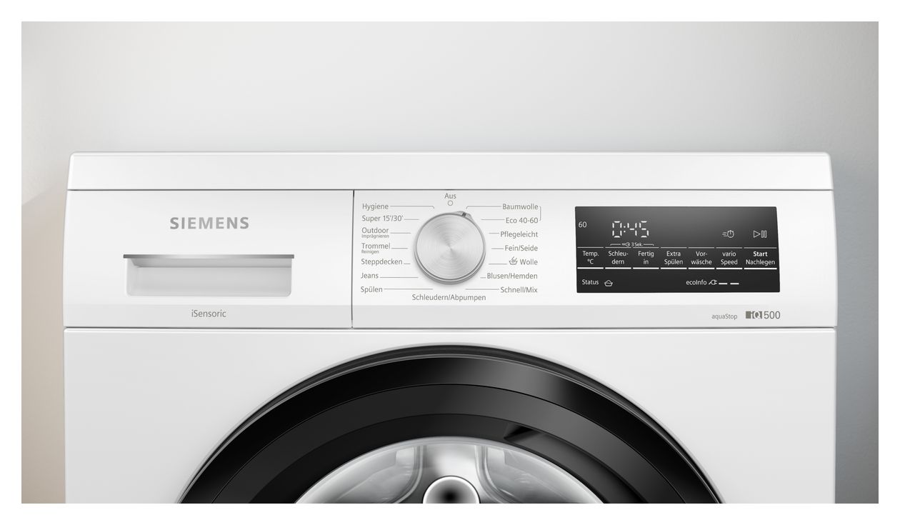 iQ500 WU14UT72EX 9 kg Frontlader Waschmaschine 1400 U/min aquaStop Funktion AutoClean 