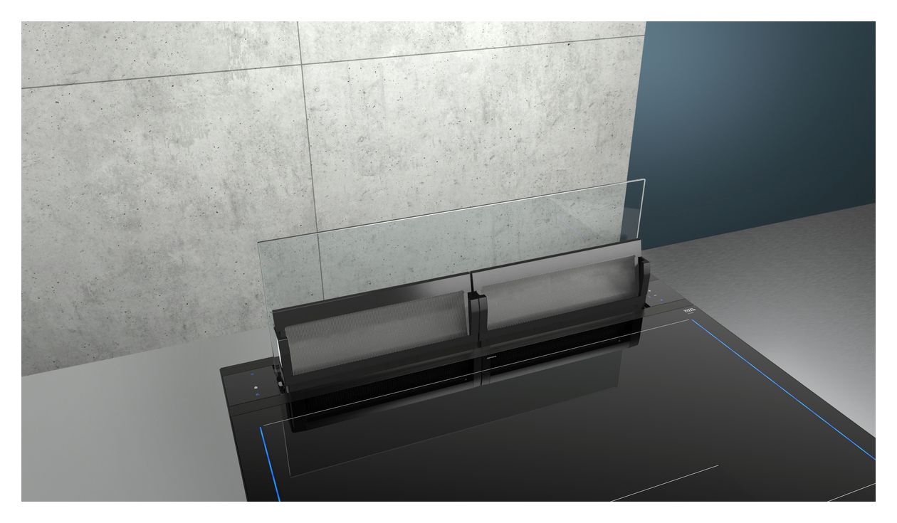 iQ700 LD98WMM66 Dunstabzugshaube Tisch 90 cm Abluft/Umluft (Schwarz) 