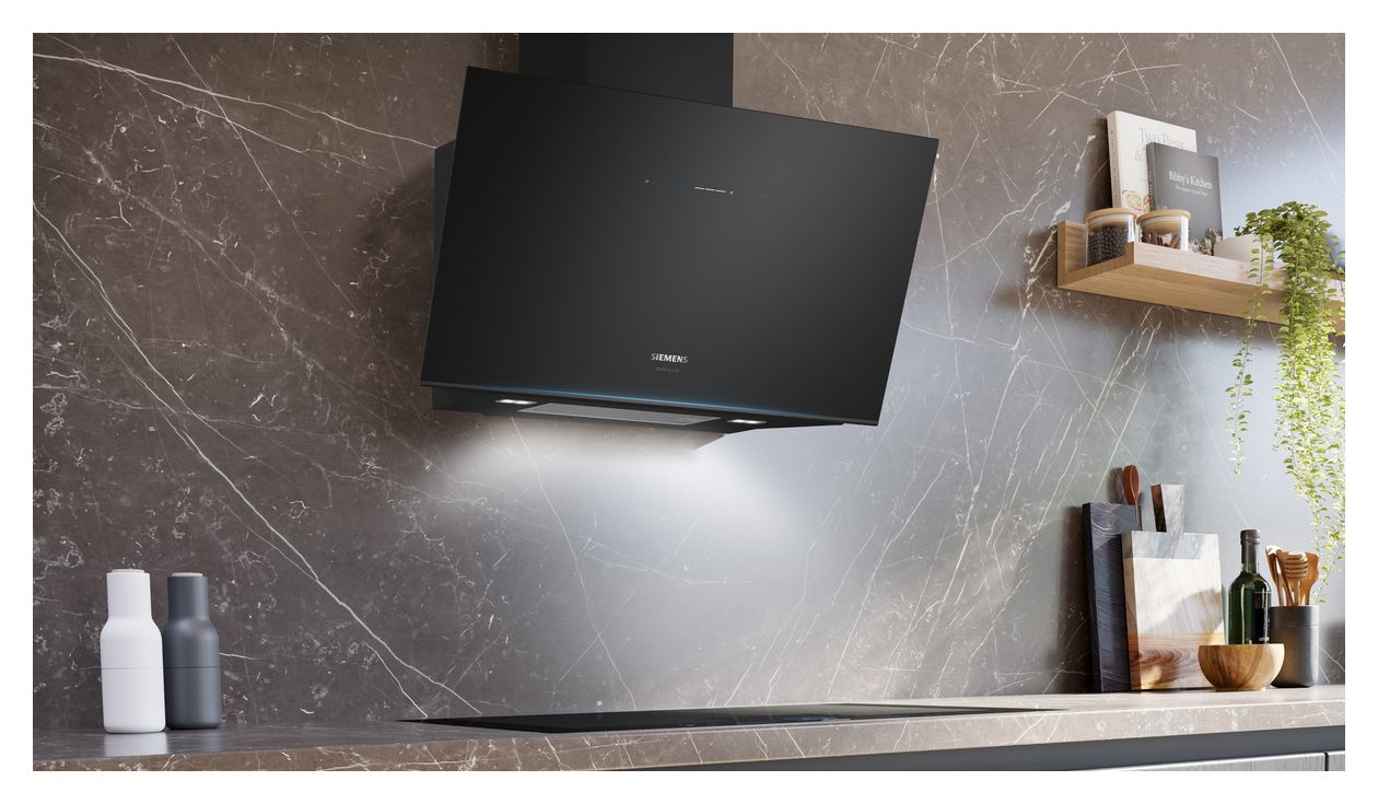 iQ700 LC91KLT65 Dunstabzugshaube Wand 90 cm Abluft/Umluft (Schwarz) 