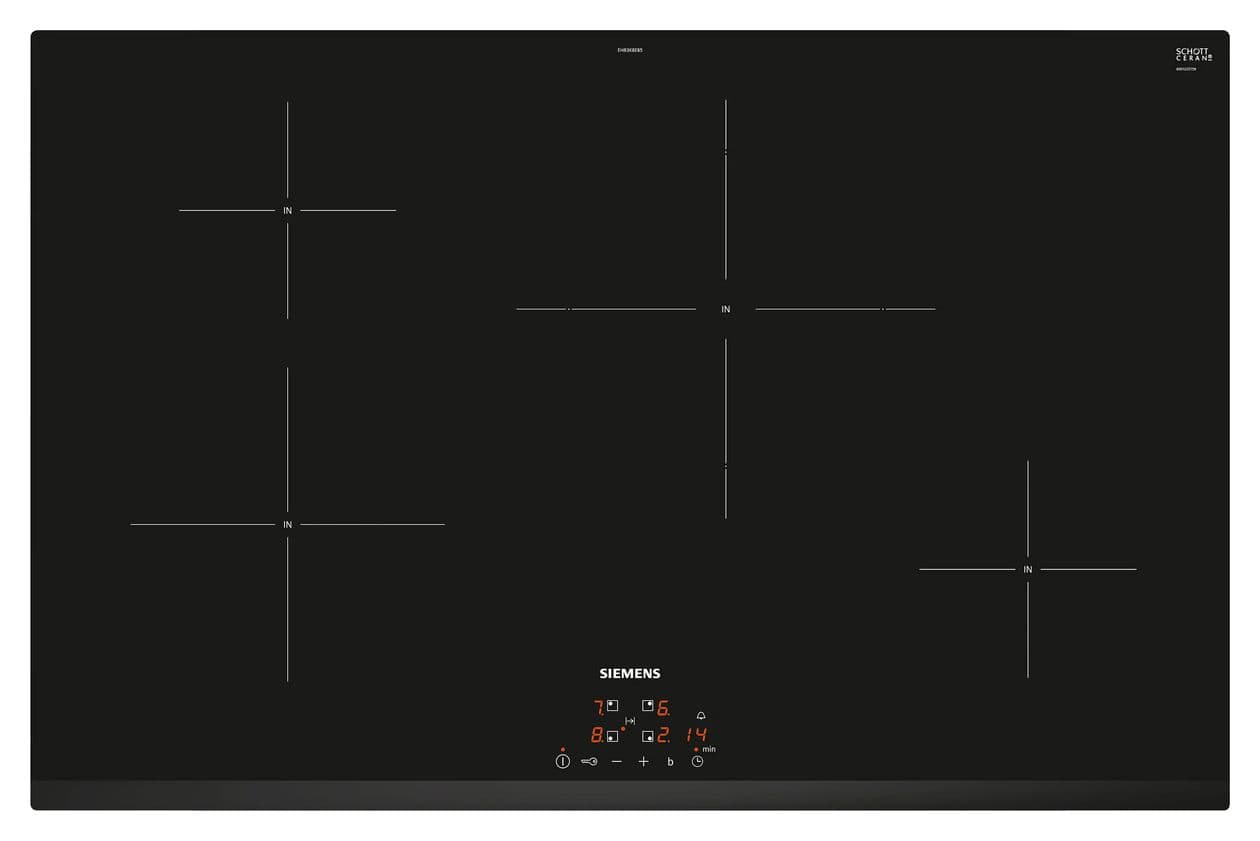 PQ100I80 (HB572ABS4 + EH83KBEB5E) Backofen-Set groß AutoClean mit autarkem 80 cm Induktions Kochfeld 