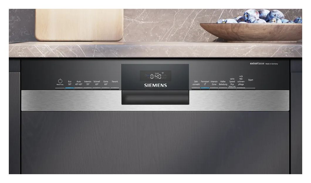 SN53HSS3BD (SN53HS03BD + SZ36DX04) 60 cm Geschirrspüler freistehend Sehr leise 13 Maßgedecke aquaStop Funktion Wärmetauscher 