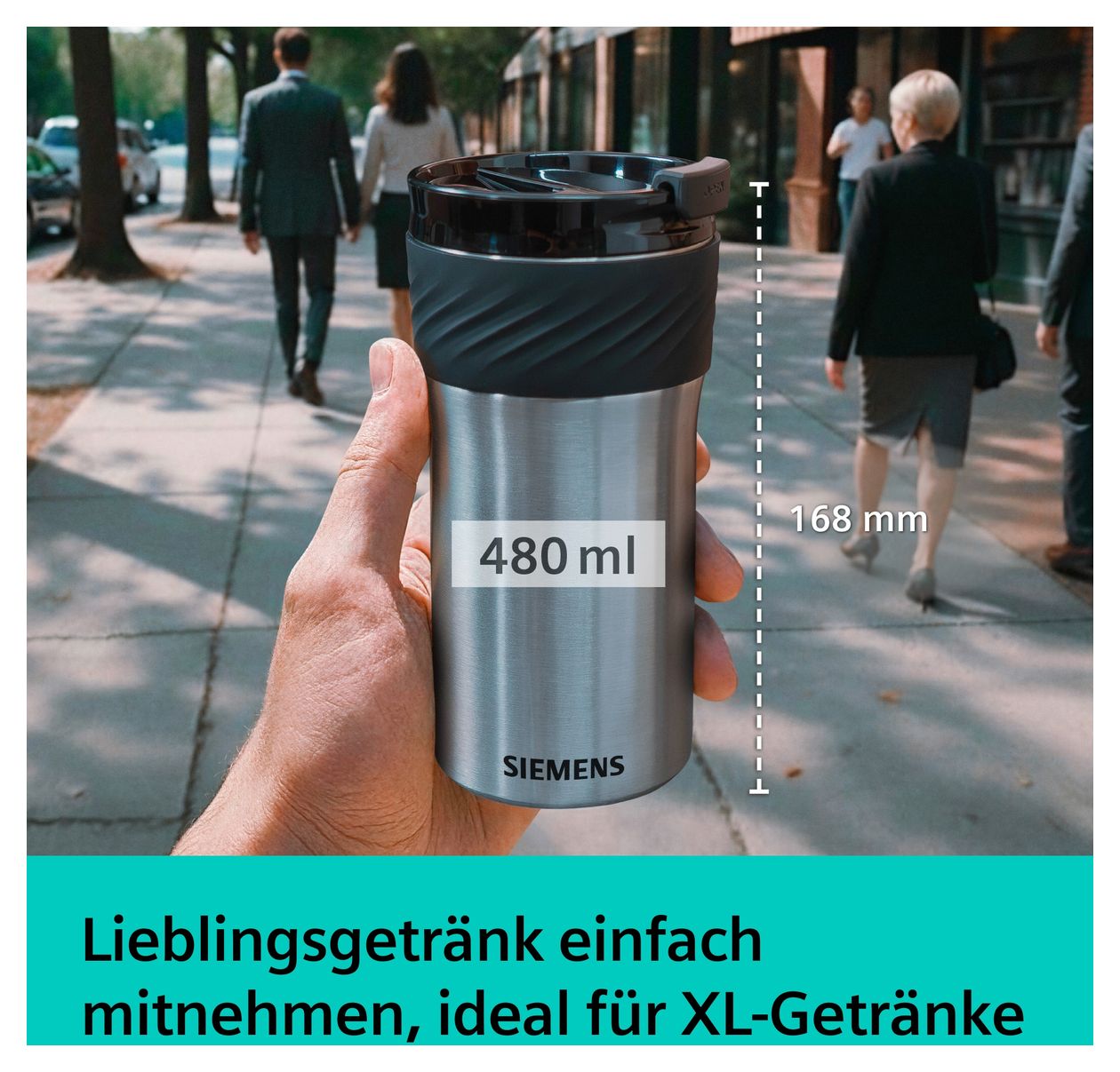 TZ40002 Thermobecher 480 ml  Becher  (Edelstahl) 