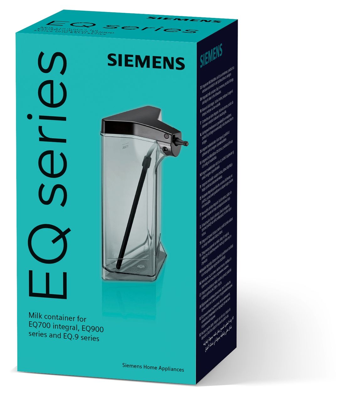 TZ90009 Milchcontainer speziell für den EQ.9 entwickelt  Milchschlauch (Schwarz, Transparent) 