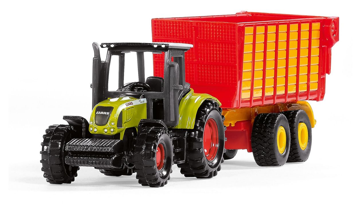 Claas mit Silagewagen 