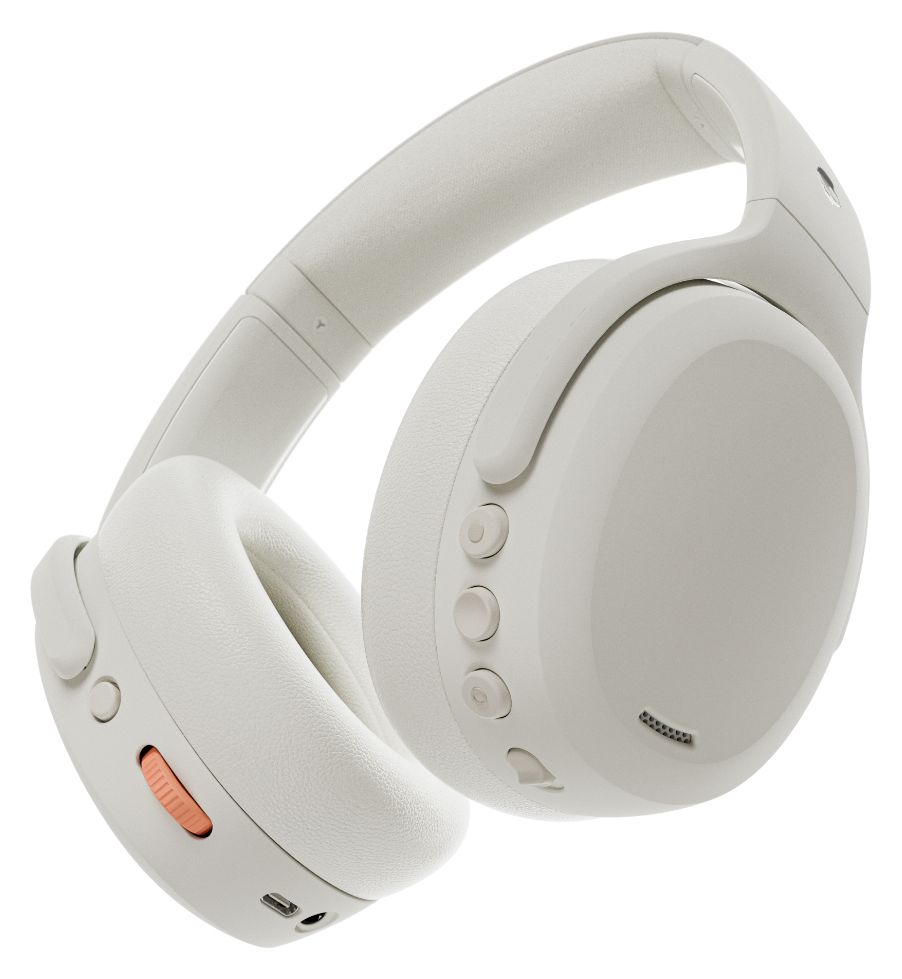 Crusher ANC 2 Ohraufliegender Bluetooth Kopfhörer kabelgebunden&kabellos USB Typ-C  (Grau) 