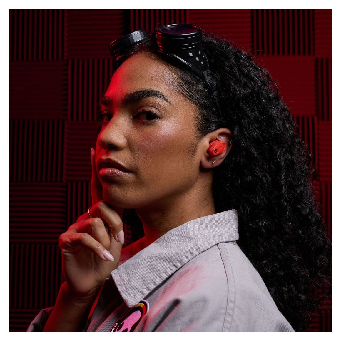 Method 360 ANC Bluetooth Kopfhörer Kabellos TWS IPX4  (Rot) 