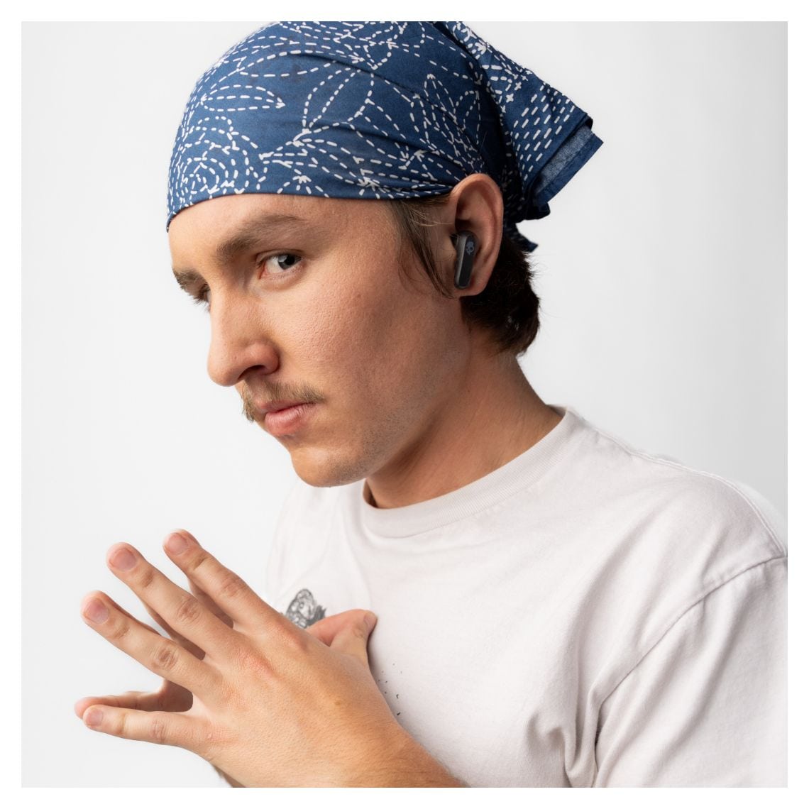 Rail Over Ear Bluetooth Kopfhörer Kabellos TWS IP55 USB Typ-C  (Schwarz) 