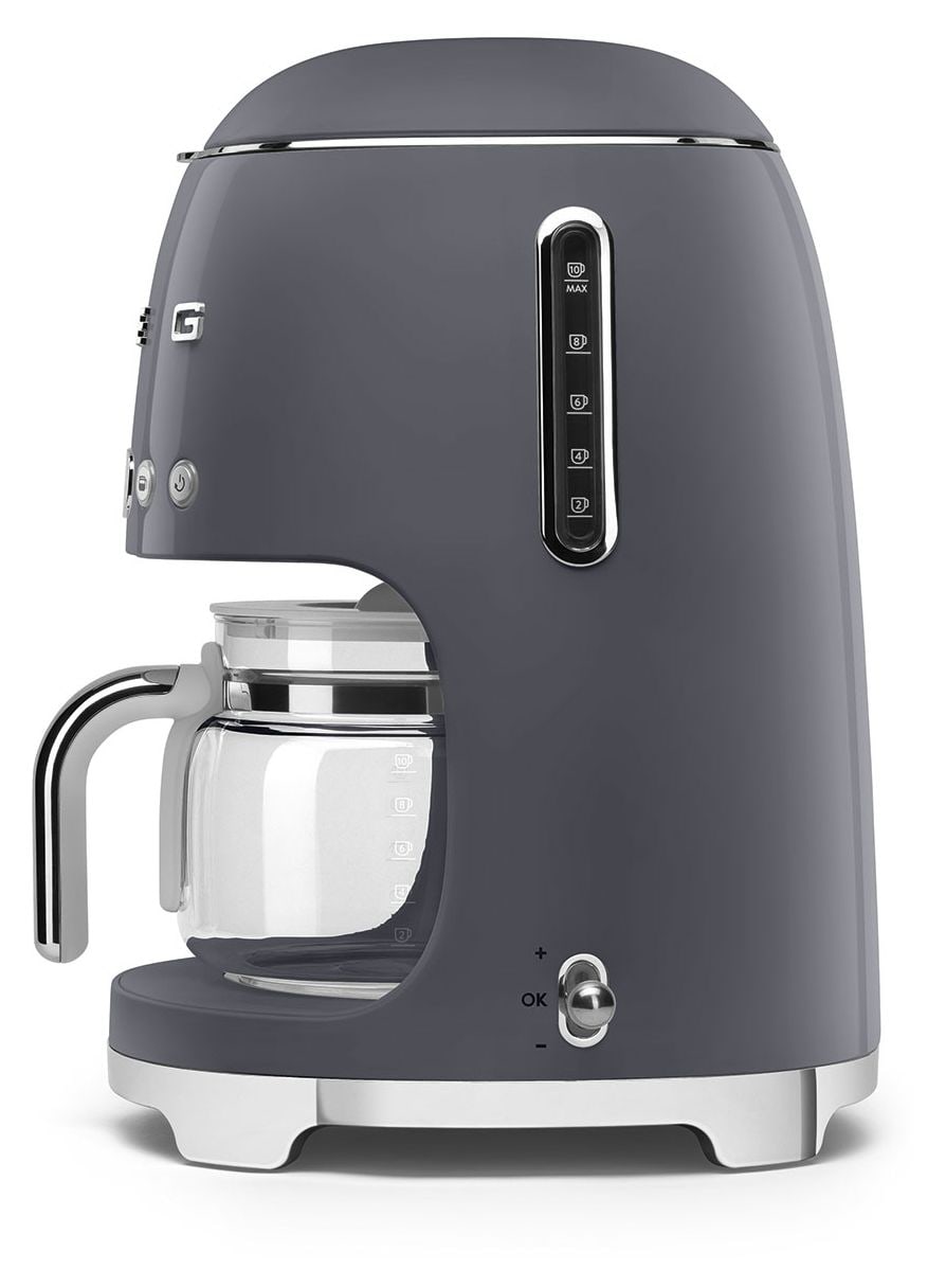 DCF02GREU 10 Tassen Filterkaffeemaschine 1,4 l  (Grau) 
