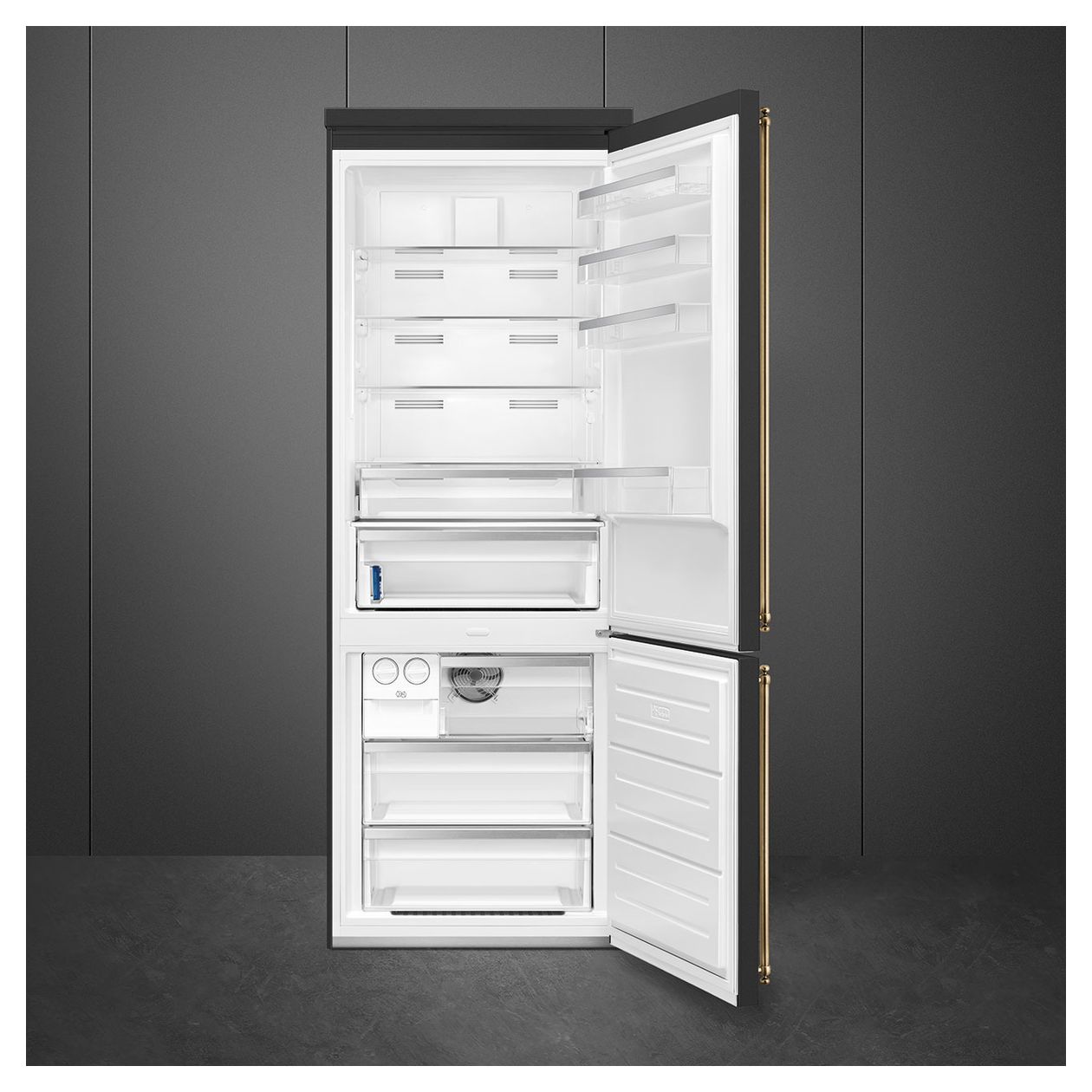 FA8005RAO6 344 l / 137 l Kühl-Gefrierkombi freistehend NoFrost 230 kWh Jahr  (Anthrazit) 