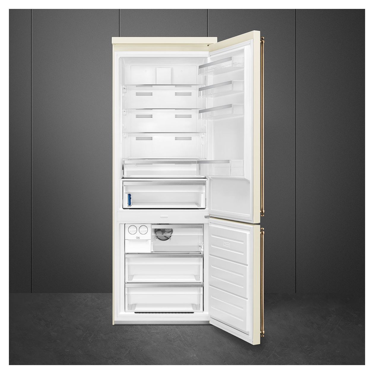 FA8005RPO6 344 l / 137 l Kühl-Gefrierkombi freistehend NoFrost 230 kWh Jahr  (Cremefarben) 