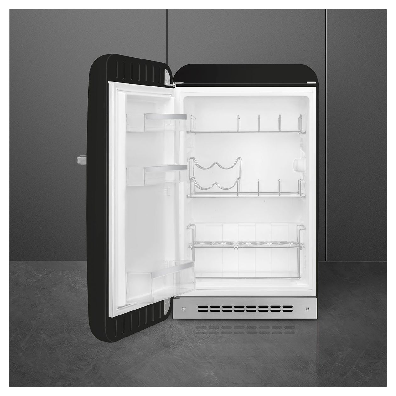 FAB10HLBL6 135 l / 135 l Kühlschrank freistehend EEK: D 72 kWh Jahr  (Schwarz) 