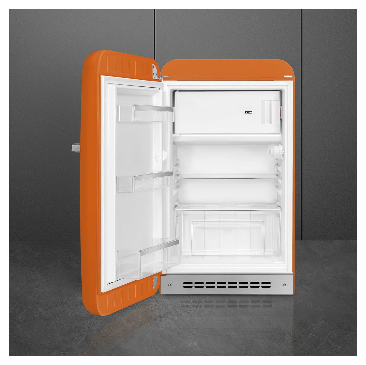 FAB10LOR6 122 l / 105 l Kühlschrank freistehend EEK: D 115 kWh Jahr  (Orange) 