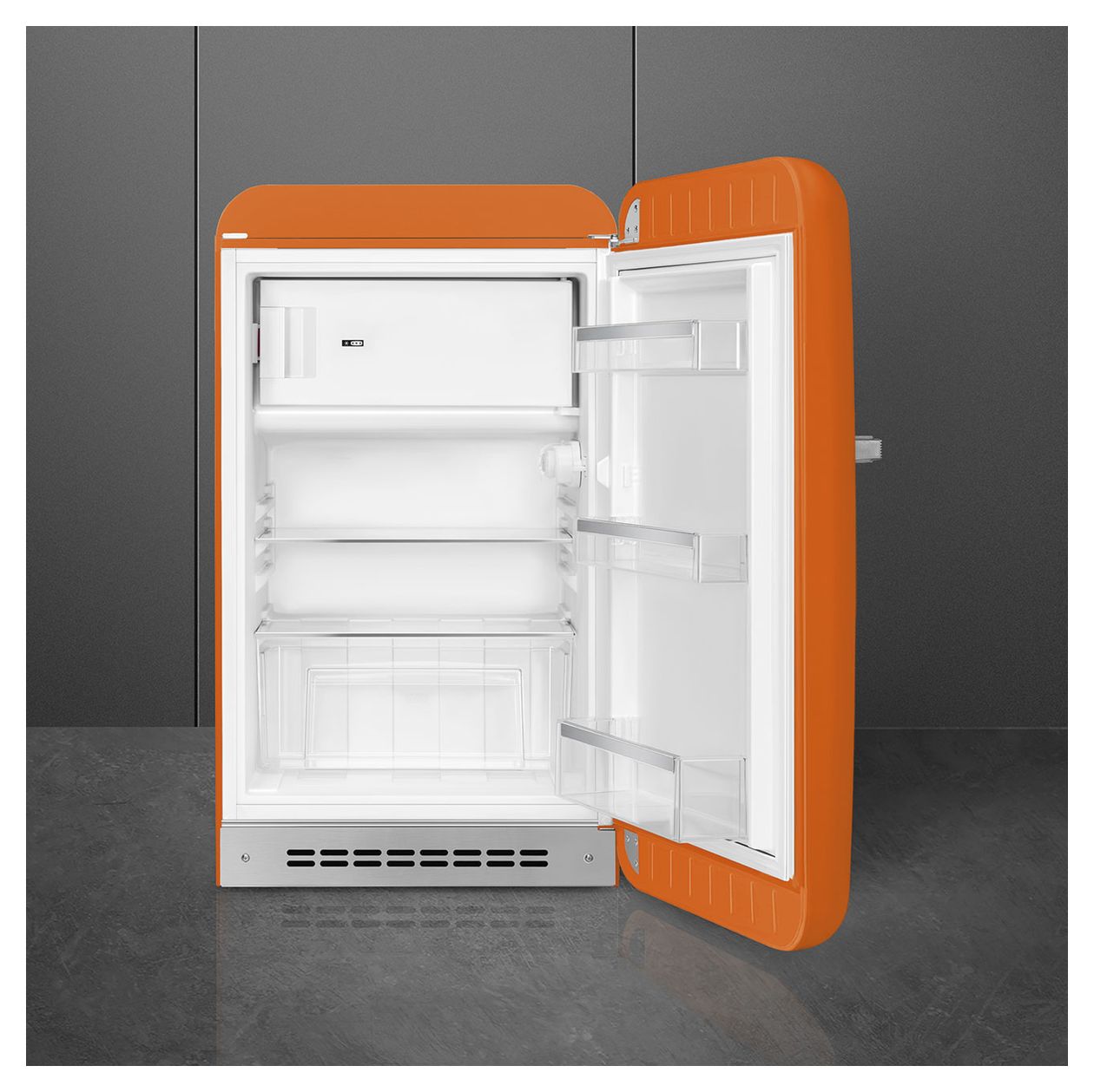 FAB10ROR5 122 l / 105 l Kühlschrank freistehend EEK: E 142 kWh Jahr  (Orange) 