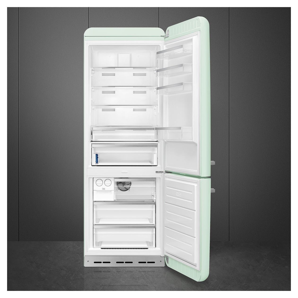 FAB38RPG6 344 l / 137 l Kühl-Gefrierkombi freistehend NoFrost 230 kWh Jahr  (Grün) 