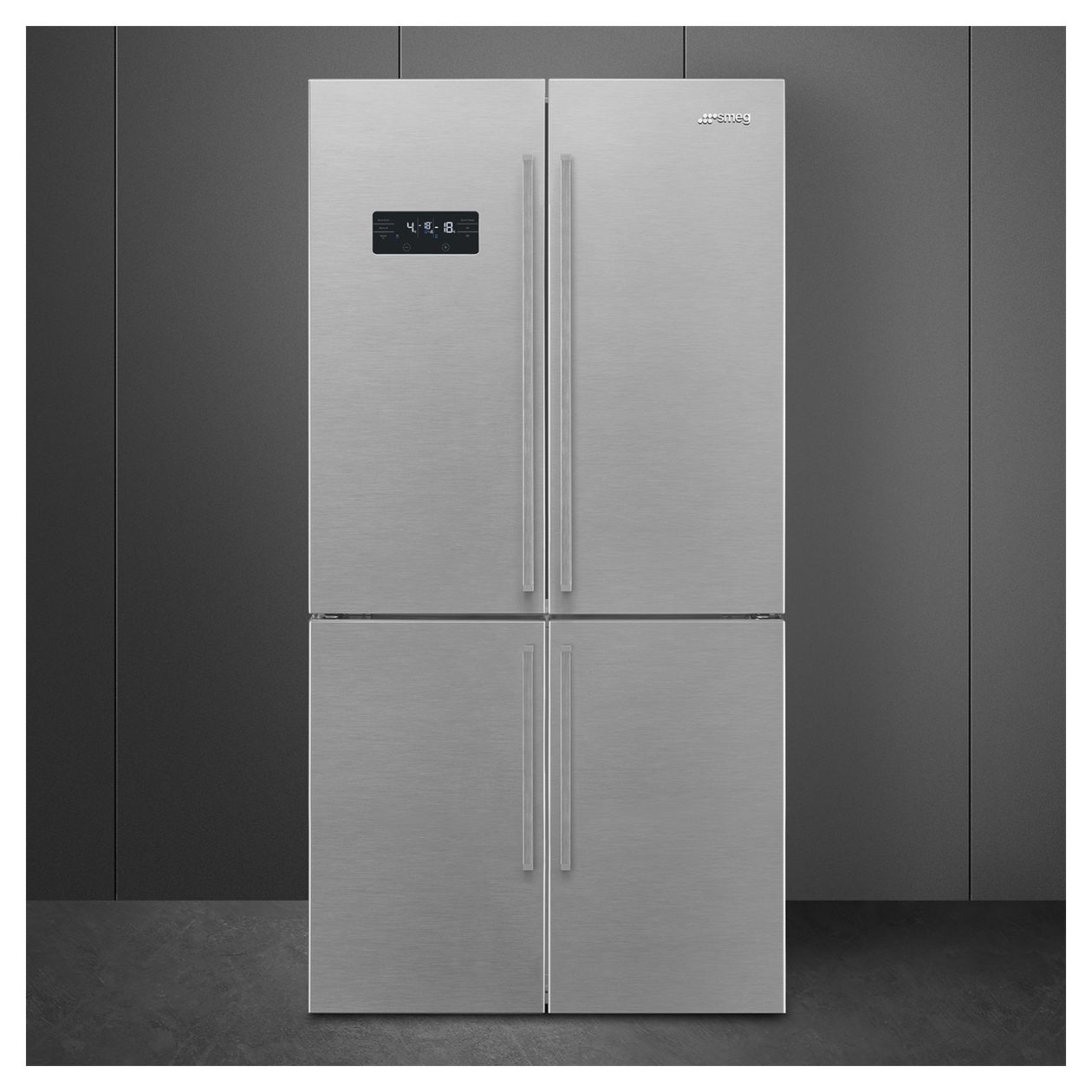 FQ60XDAIE Side-by-Side Kühl-/ Gefrierkombination French Door 376 l / 196 l 338 kWh NoFrost 1820 mm x 908 mm  (Edelstahl) 