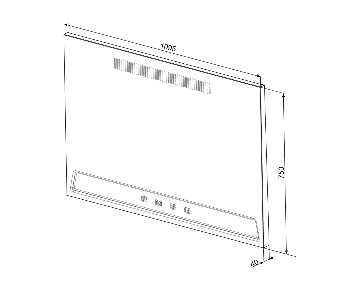 KIT1TR41N Rückwand  (Schwarz) 