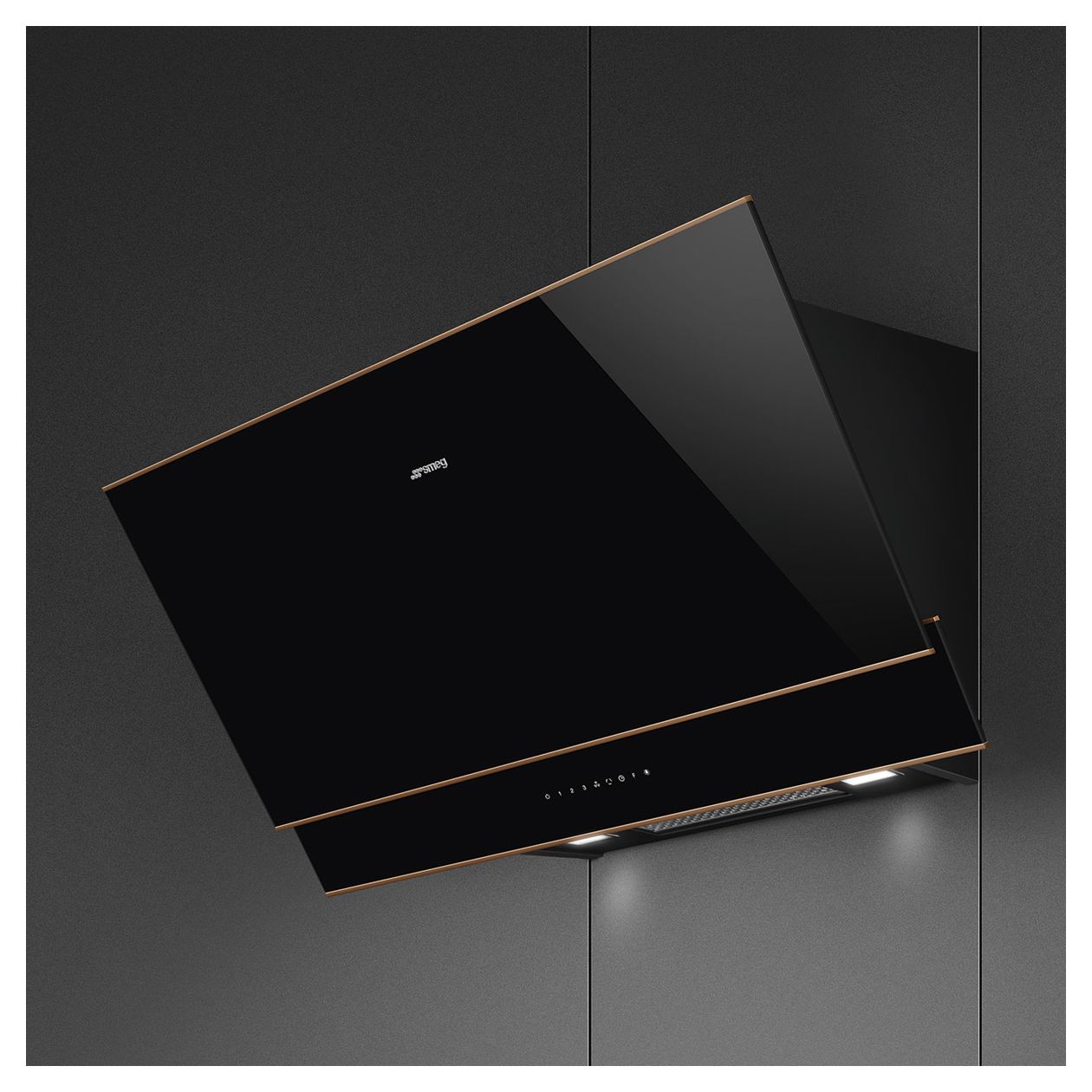 KV694R Abluft/Umluft Dunstabzugshaube/Esse Wand 90 cm (Schwarz) 