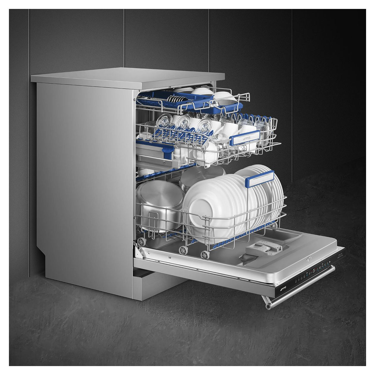 LVS345BQSTX 60 cm Geschirrspüler freistehend Leise 14 Maßgedecke aquaStop Funktion Natürlich/Natur 