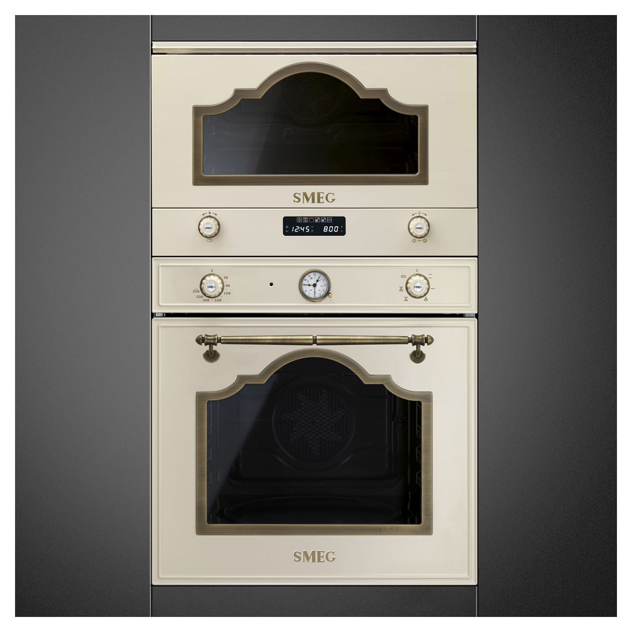 MP722PO Einbau-Mikrowelle 850 W Größe: mittel Grill (Cremefarben) 