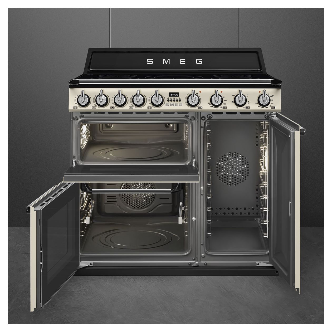TR93IP2 Range Cooker (Kochherd) Elektro normal 5 Beheizungsarten mit Induktions Kochfeld 