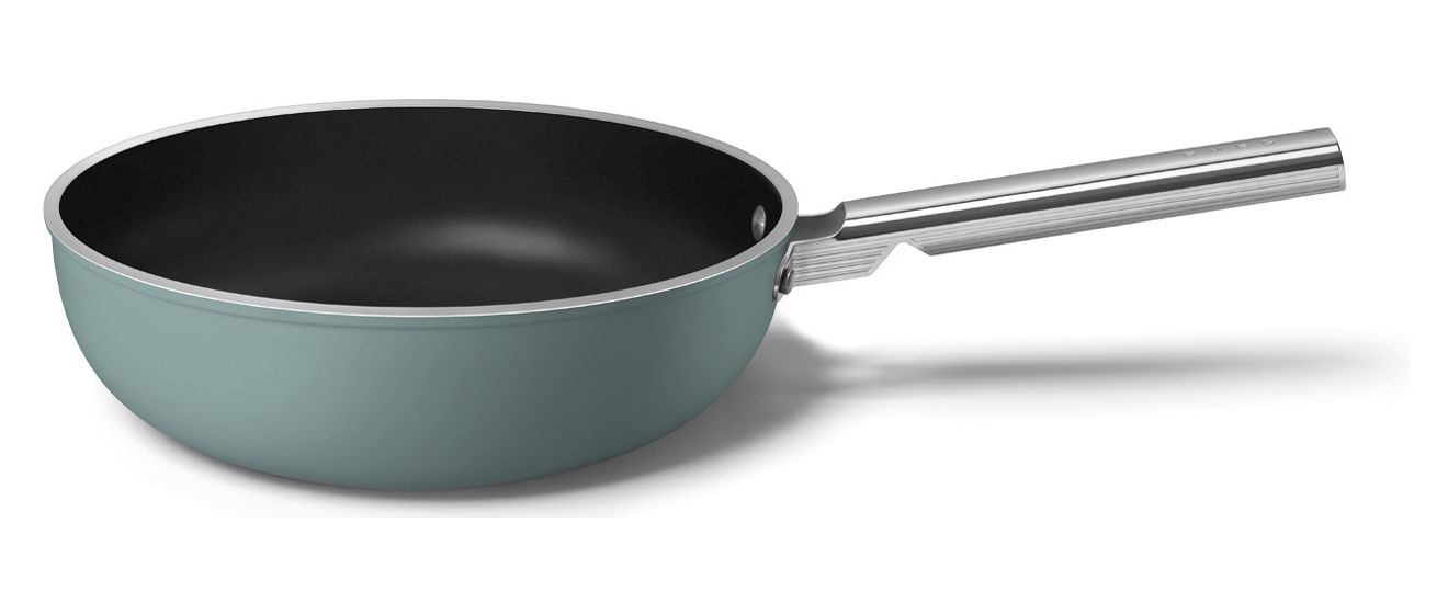 WOF3002EGM Wok 50's Style 30 cm Keramik beschichtet für alle Herdplatten und Backöfen bis 250° Spülmaschinengeeignet 