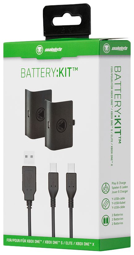 Batterie: Kit Spiele-Controllerbatterie Xbox One (Schwarz) 
