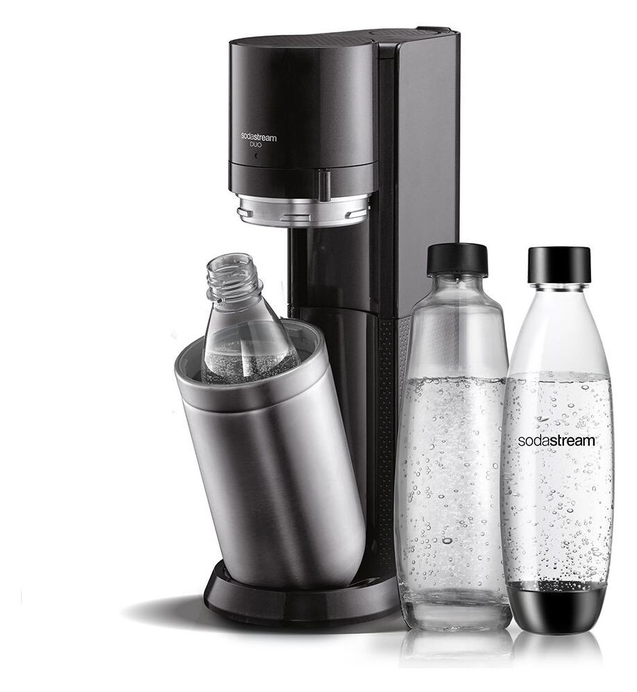 Duo Wassersprudler  (Schwarz, Edelstahl) 