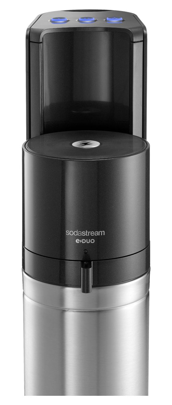 E-Duo Wassersprudler  (Schwarz, Edelstahl) 