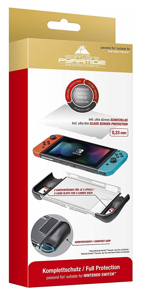 97020 Schutzhülle Nintendo Switch (Schwarz, Rot, Transparent) 