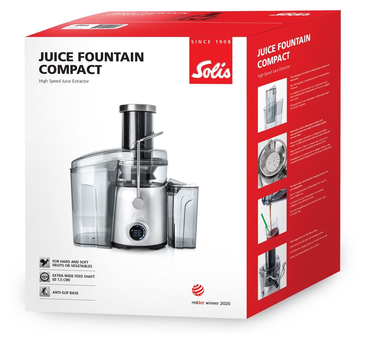 8451 Juice Fountain Compact 1200 W  (Schwarz, Silber) 