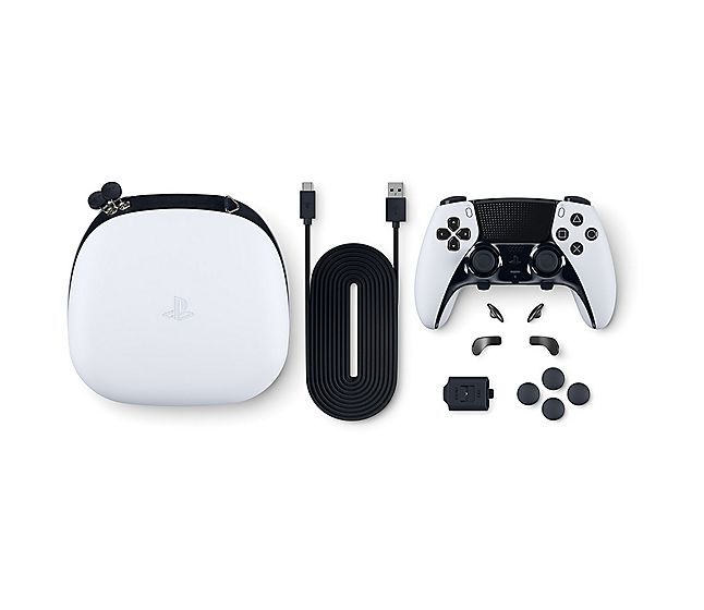 DualSense Edge Wireless Controller Analog / Digital Gamepad für PlayStation PS5  (Schwarz, Weiß) 