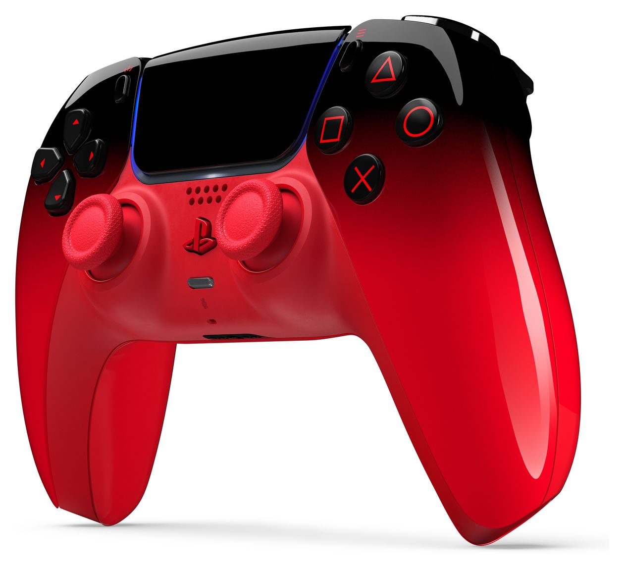 DualSense Wireless Controller Analog / Digital Gamepad für Android, MAC, PC, PlayStation PS5, iOS  (Rot, Schwarz) 