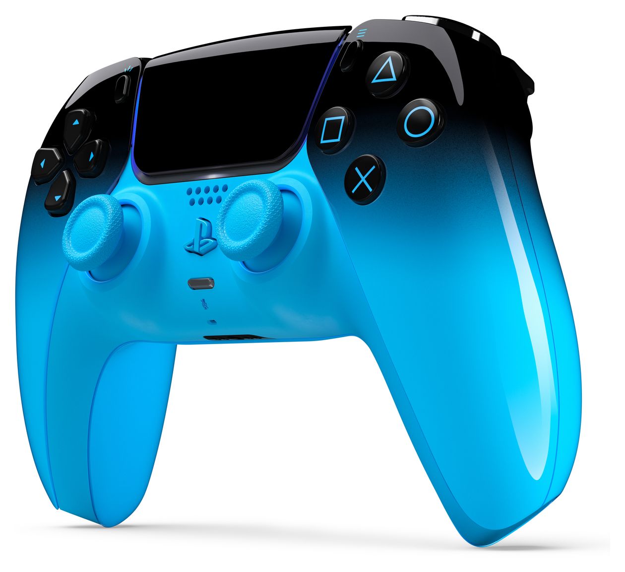 DualSense Wireless Controller Analog / Digital Gamepad für Android, MAC, PC, PlayStation PS5, iOS  (Blau, Schwarz) 