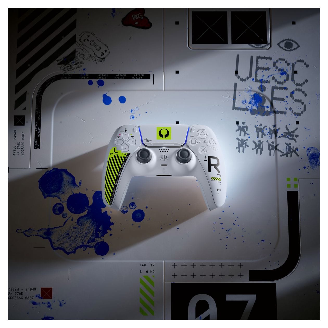 DualSense Wireless Controller - Marathon Limited Edition Analog / Digital Gamepad für Android, MAC, PC, PlayStation PS5, iOS  (Weiß, Grün) 