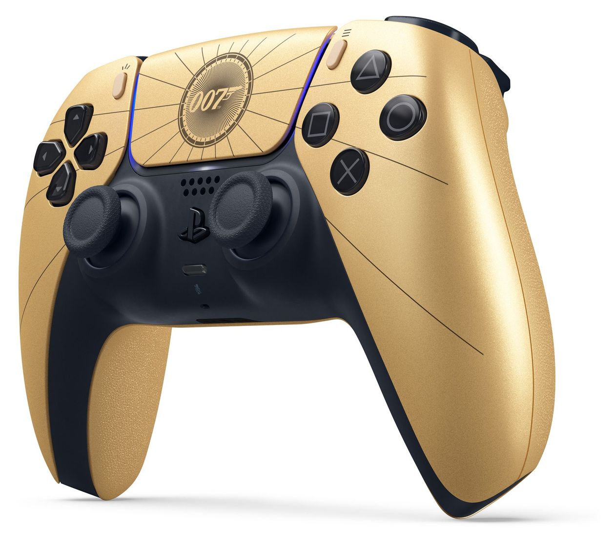 DualSense Wireless Controller - 007 First Light Limited Edition Analog / Digital Gamepad für PC/MAC/Android/iOS/PlayStation 5  (Schwarz, Gold) 