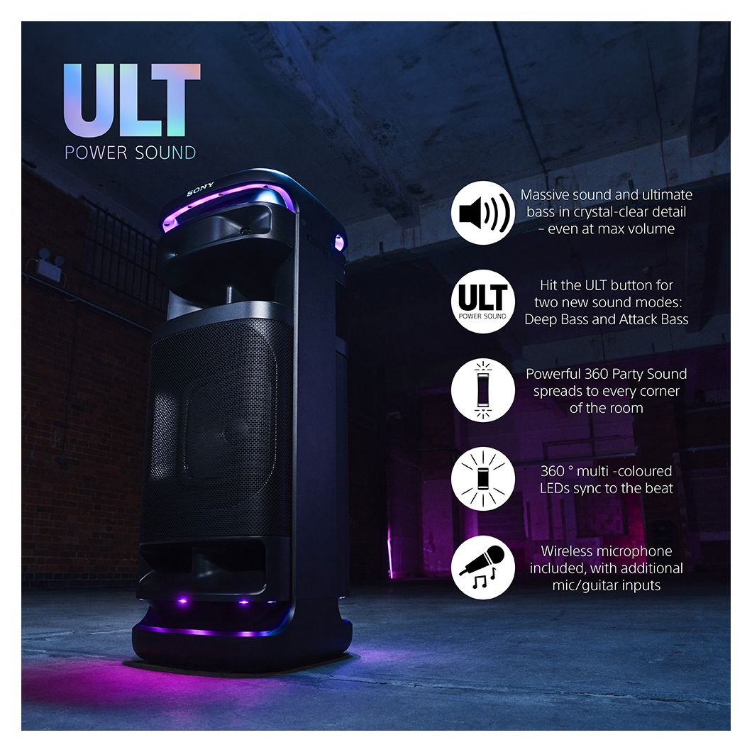 SRS-ULT1000 Bluetooth Lautsprecher  (Schwarz) 