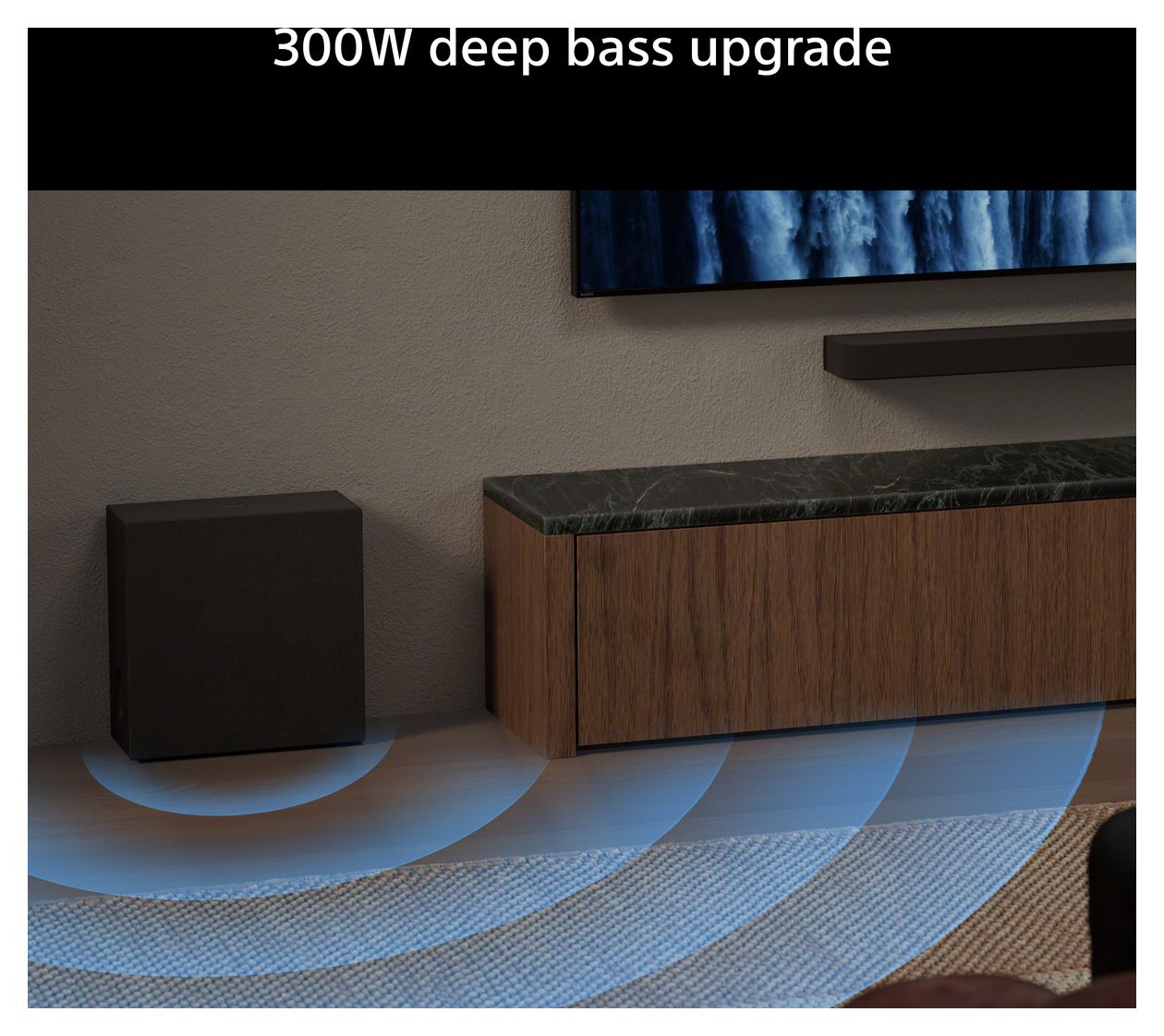 Bravia Theatre Sub 8 300 W Wlan Lautsprecher mit Bluetooth  (Schwarz) 