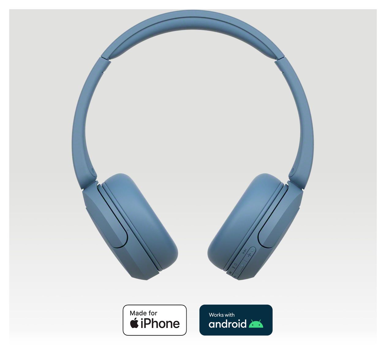 WH-CH520 Ohraufliegender Bluetooth Kopfhörer kabellos 50 h Laufzeit USB Typ-C  (Blau) 