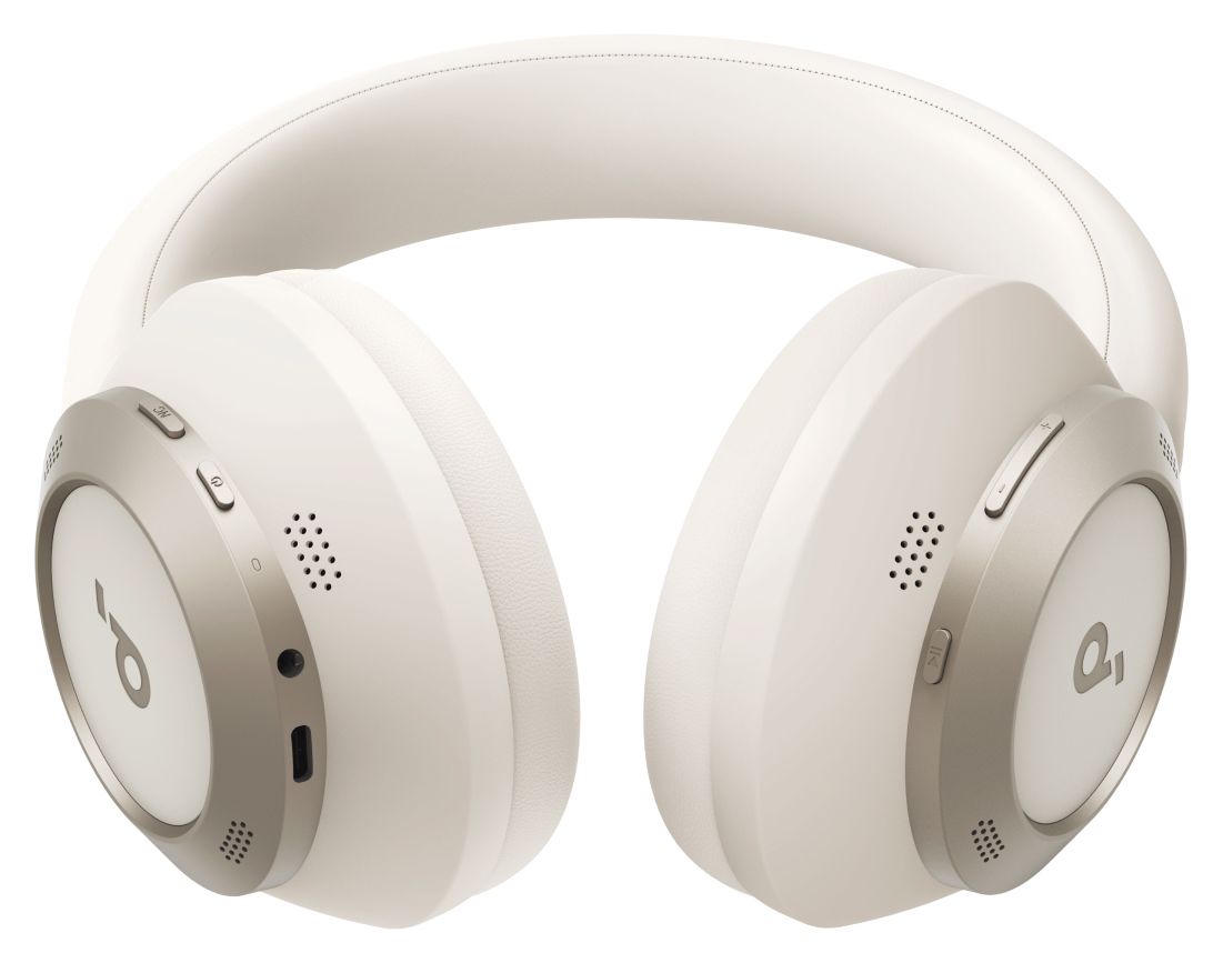 Space One Pro Ohraufliegender Bluetooth Kopfhörer kabellos  (Weiß) 