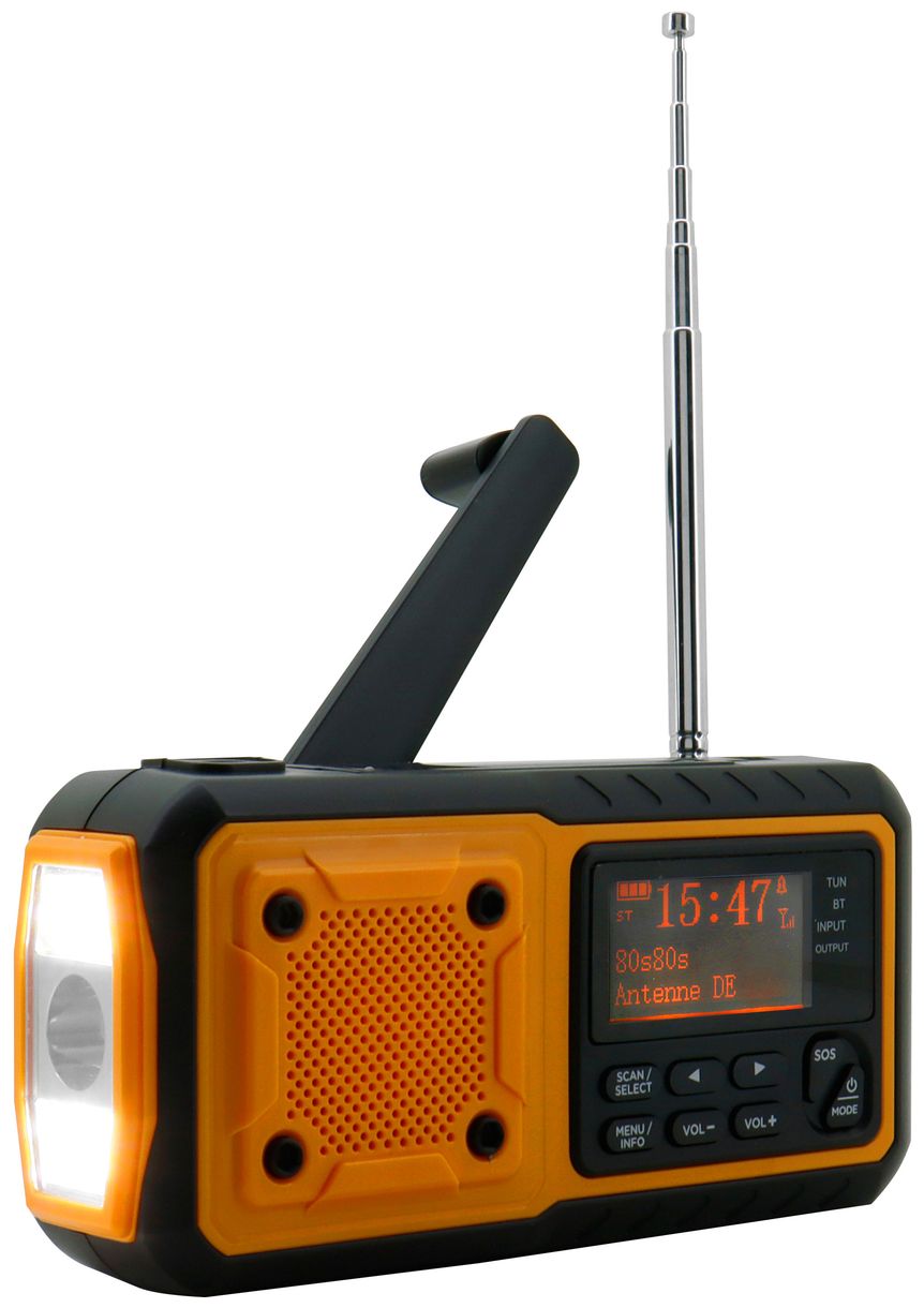 DAB112OR Bluetooth DAB+, FM Radio (Schwarz, Orange) 