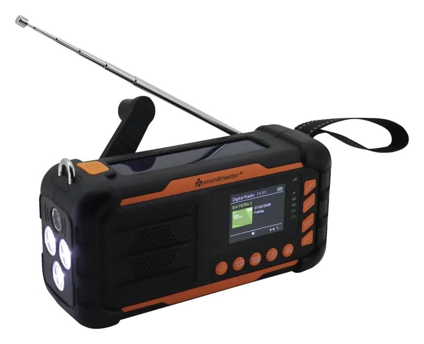 DAB115SW DAB+, FM Radio Tragbar  (Orange, Schwarz) 