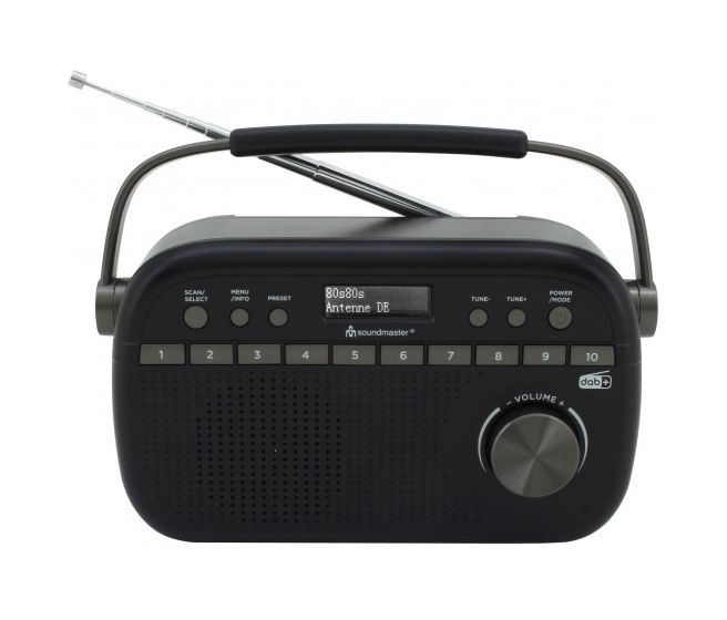 DAB280BE DAB+, FM Radio Tragbar  (Schwarz) 