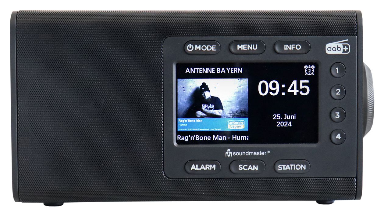 DAB900SW Bluetooth DAB+, FM Radio Tragbar  (Schwarz) 