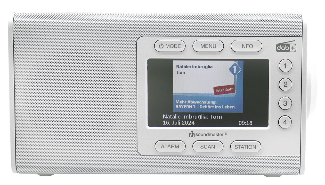 DAB900WE Bluetooth DAB+, FM Radio Tragbar  (Weiß) 